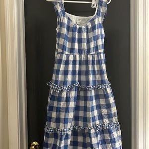 J. Crew blue and white cotton summer dress - washed, never worn